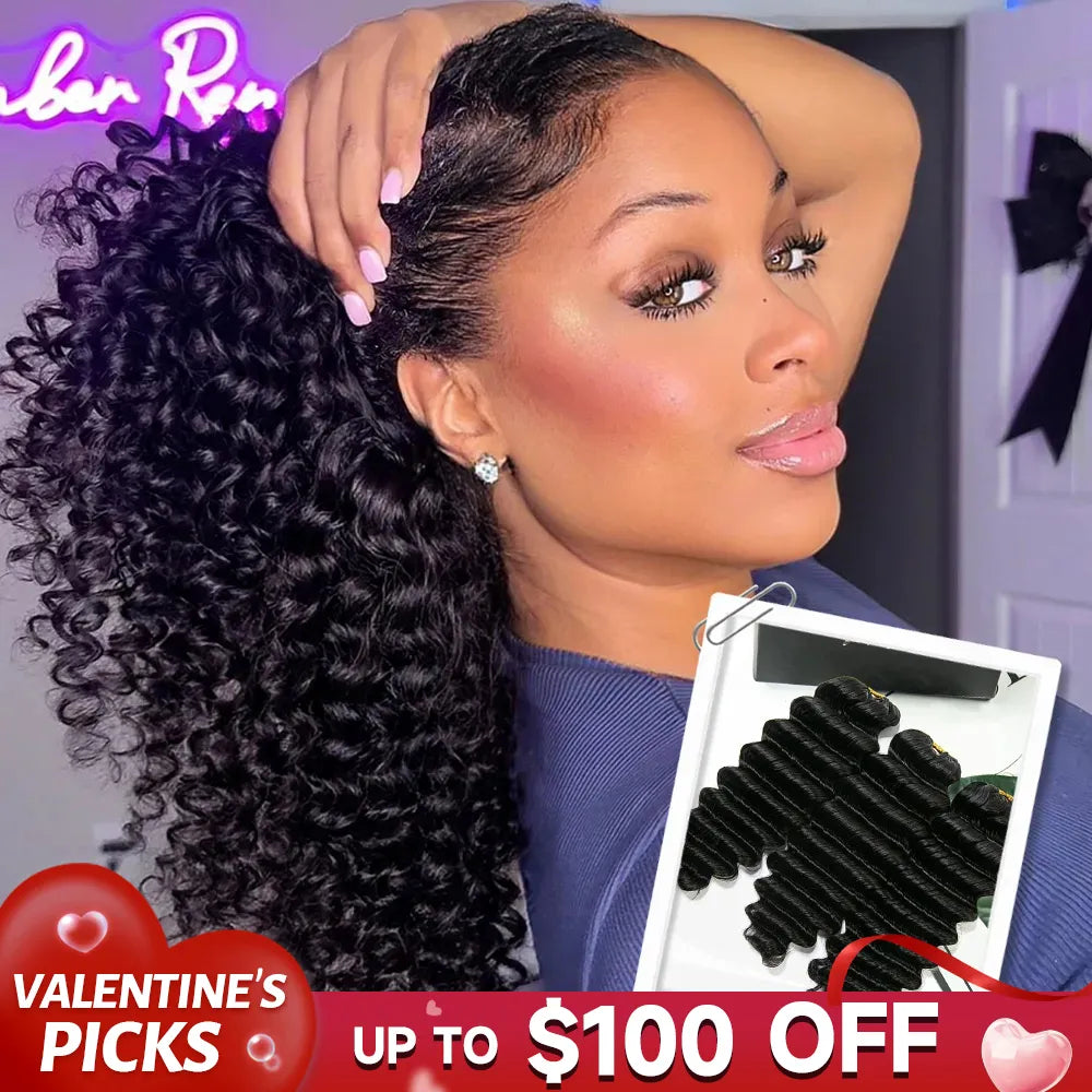 Human Crochet Hair Deep Wave VALENTINE