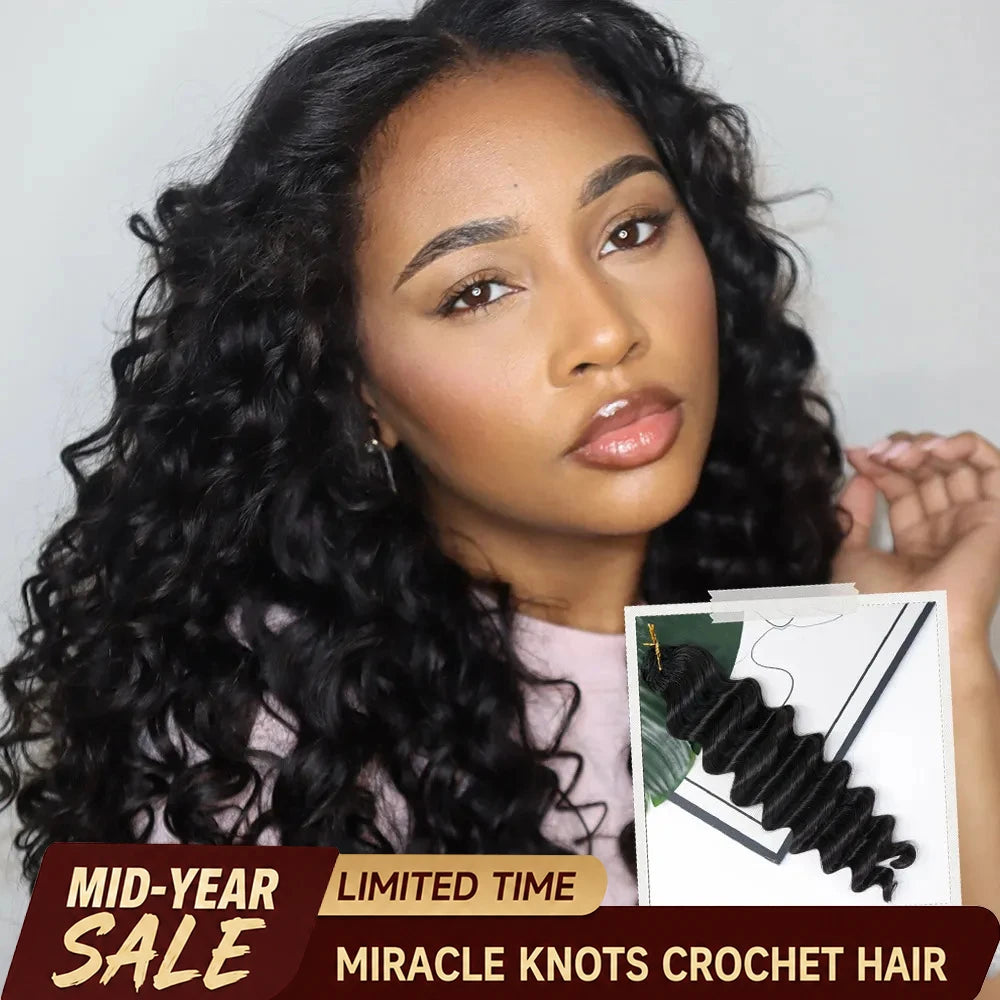 feather crochet hair loose deep wave mid year sale