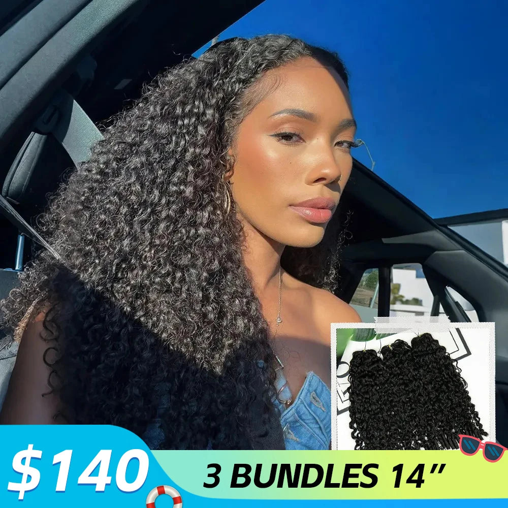 feather crochet hair water curly ywigs for holidays
