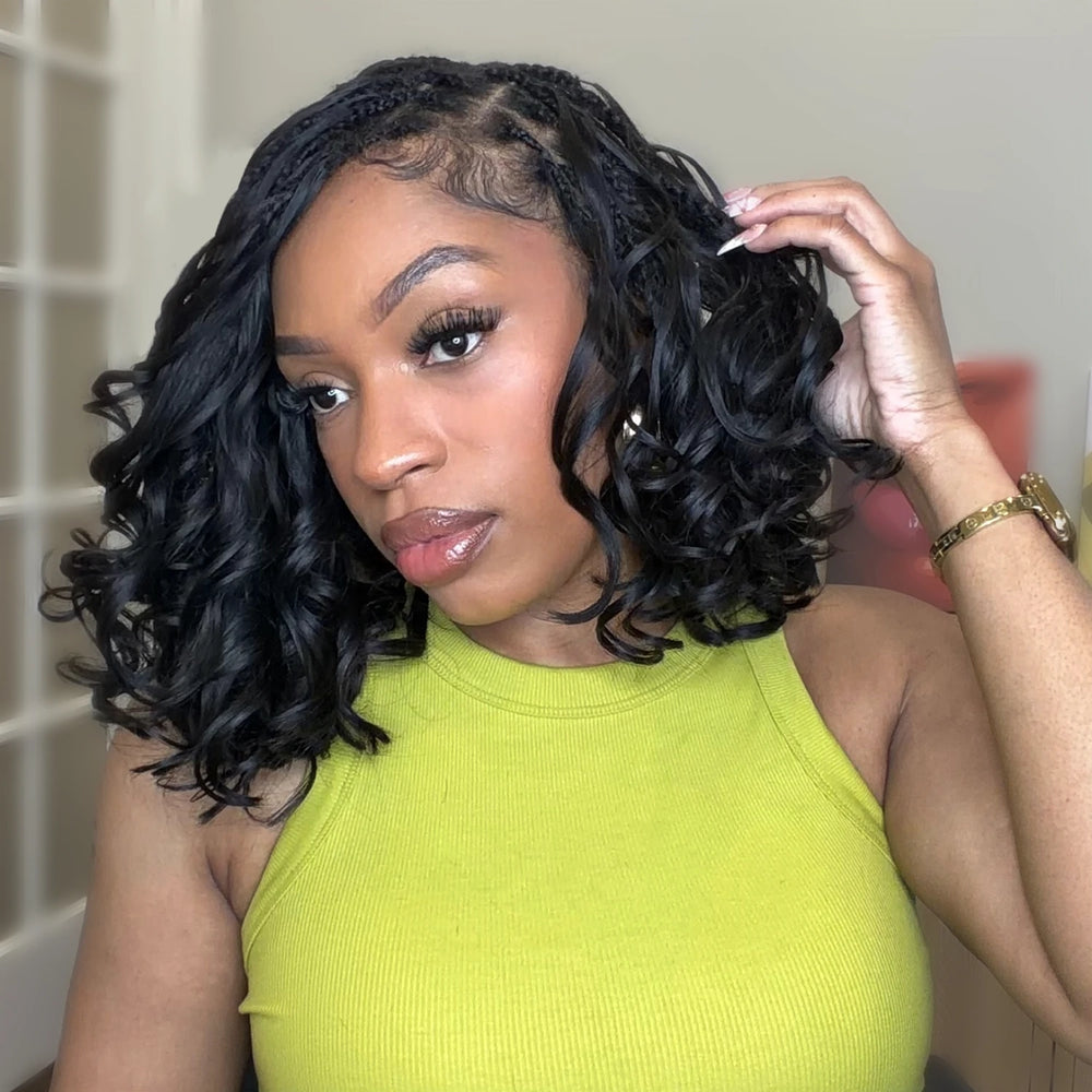 french curl human crochet hair for miracle knots