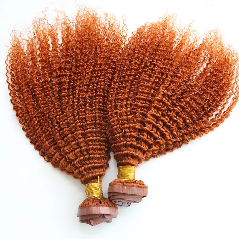 Ginger Seamless Clip In Hair Extensions Kinky Curly