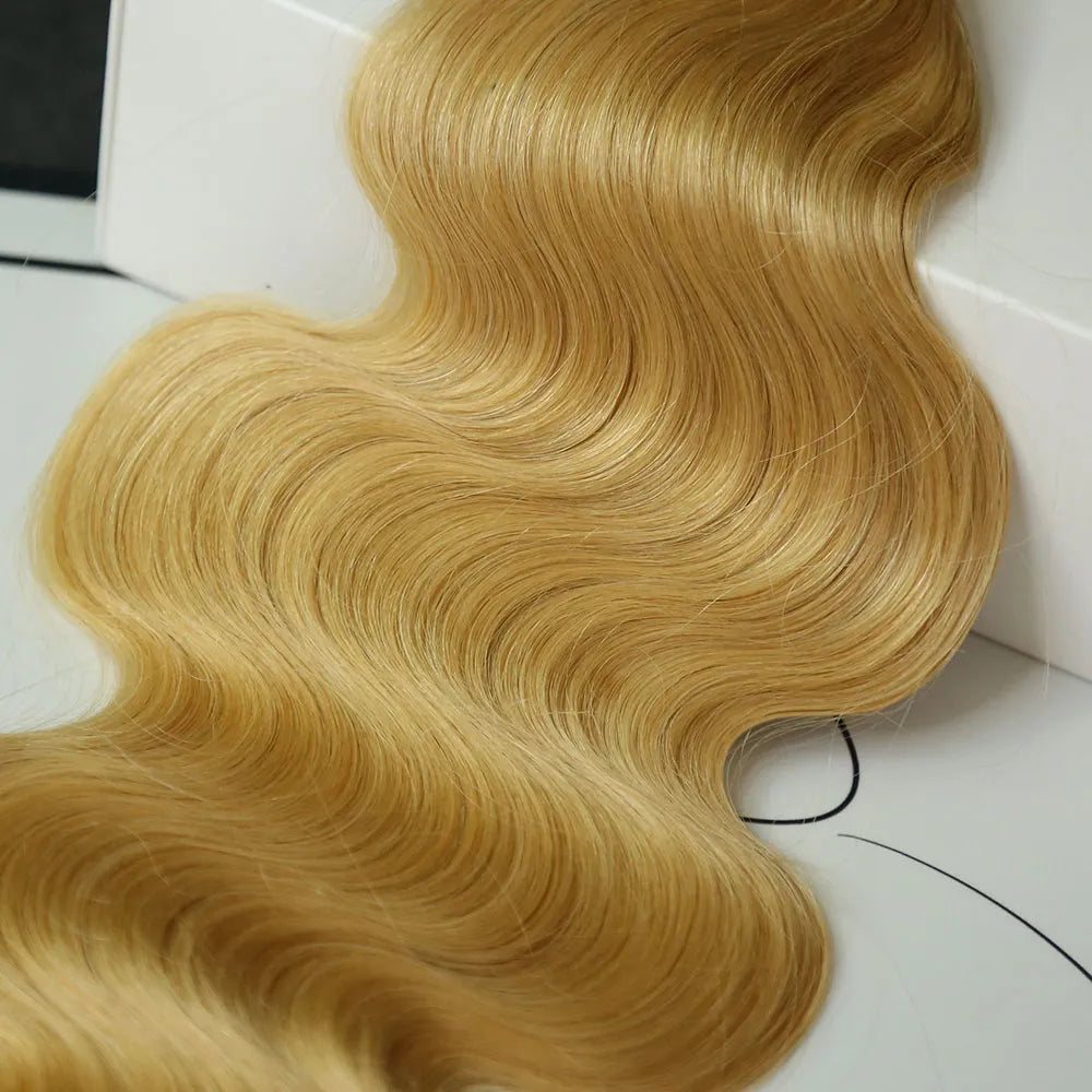 #27 Bulk Human Braiding Hair Honey Blonde Body Wave 