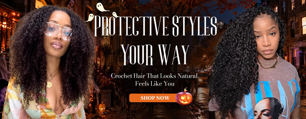 human crochet hair halloween sale