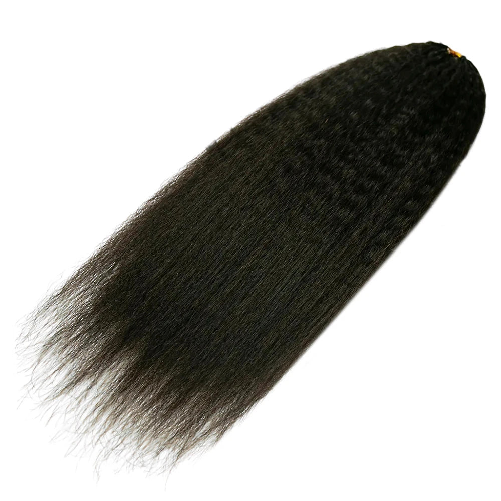 Kinky Straight Human Crochet Hair