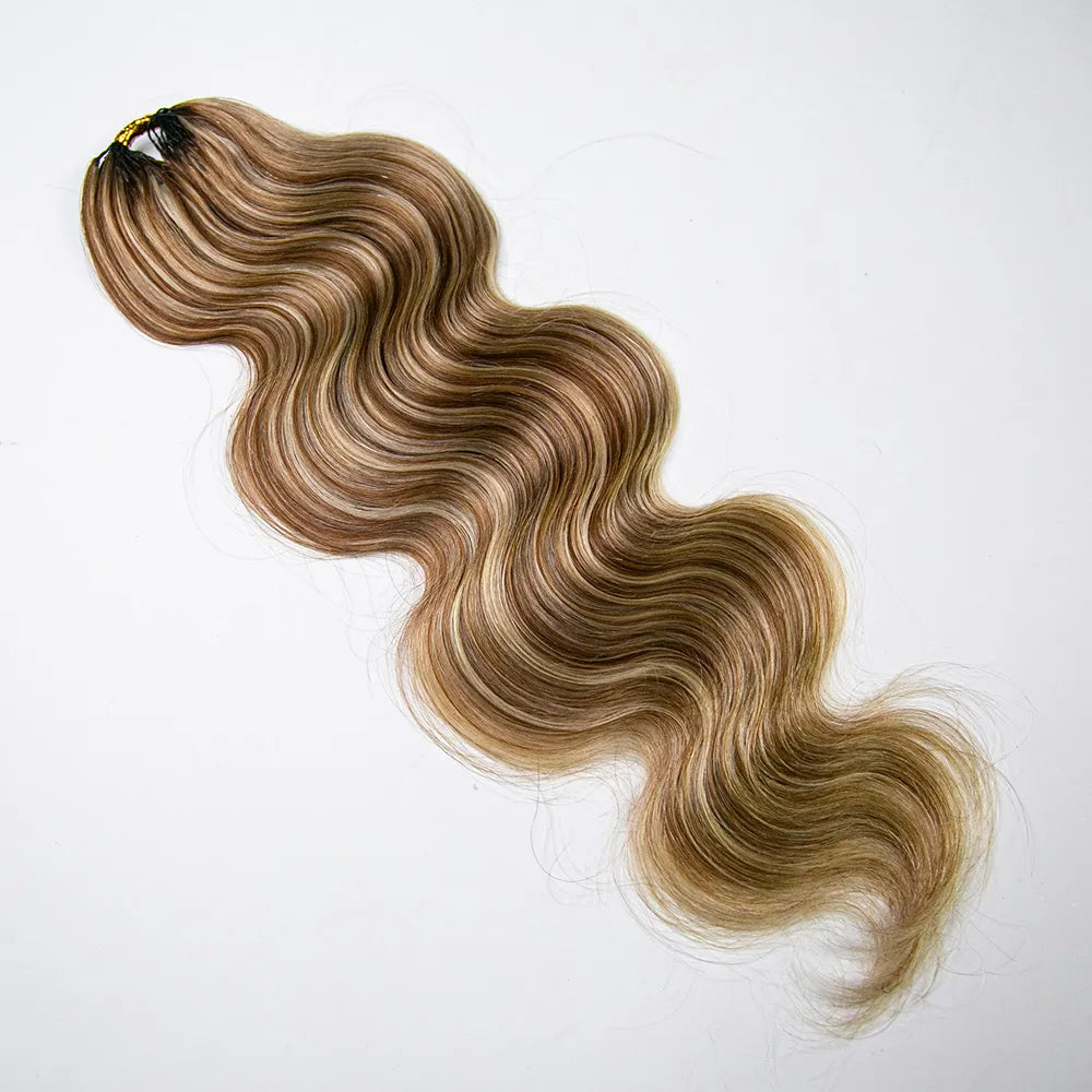 human crochet hair body wave mix blend #27/#30/#613 color