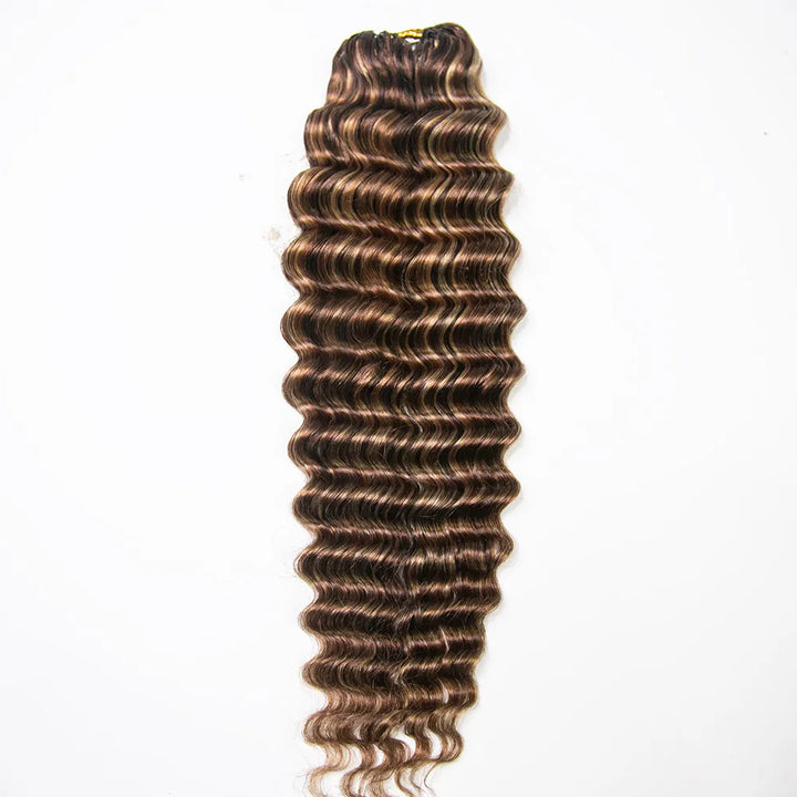 human crochet hair deep wave color #4/#27/#30