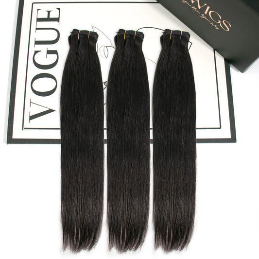 human hair bundles silky straight