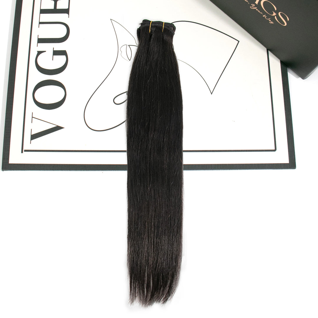 human hair weft bundles straight