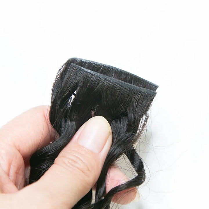 Invisible Clip In Hair Extensions Water Curly