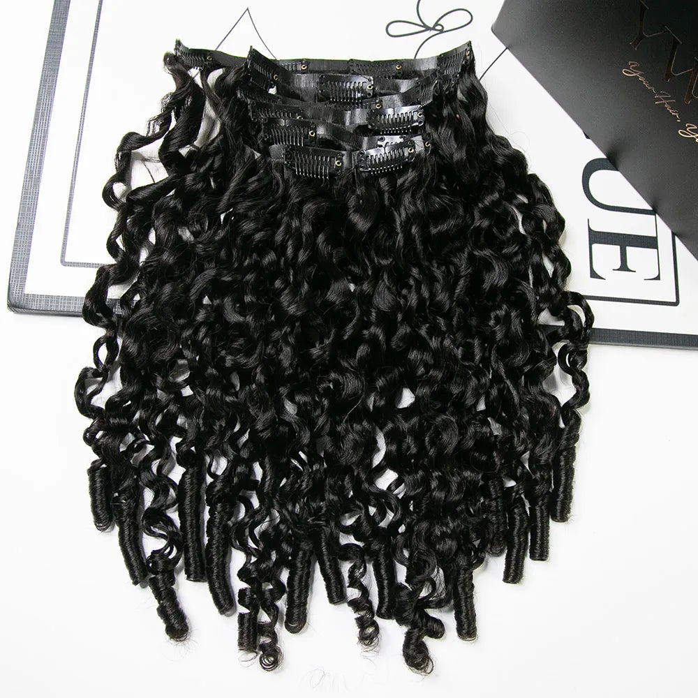 Invisible Edge Clip In Hair Extensions Water Curly