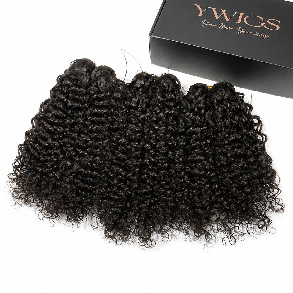 invisible thread water wave feather crochet hair
