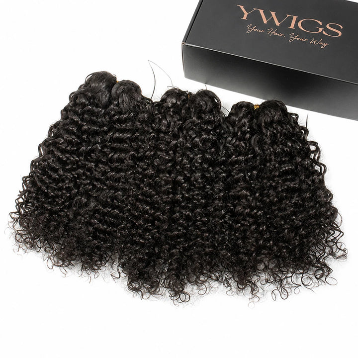 invisible thread water wave feather crochet hair