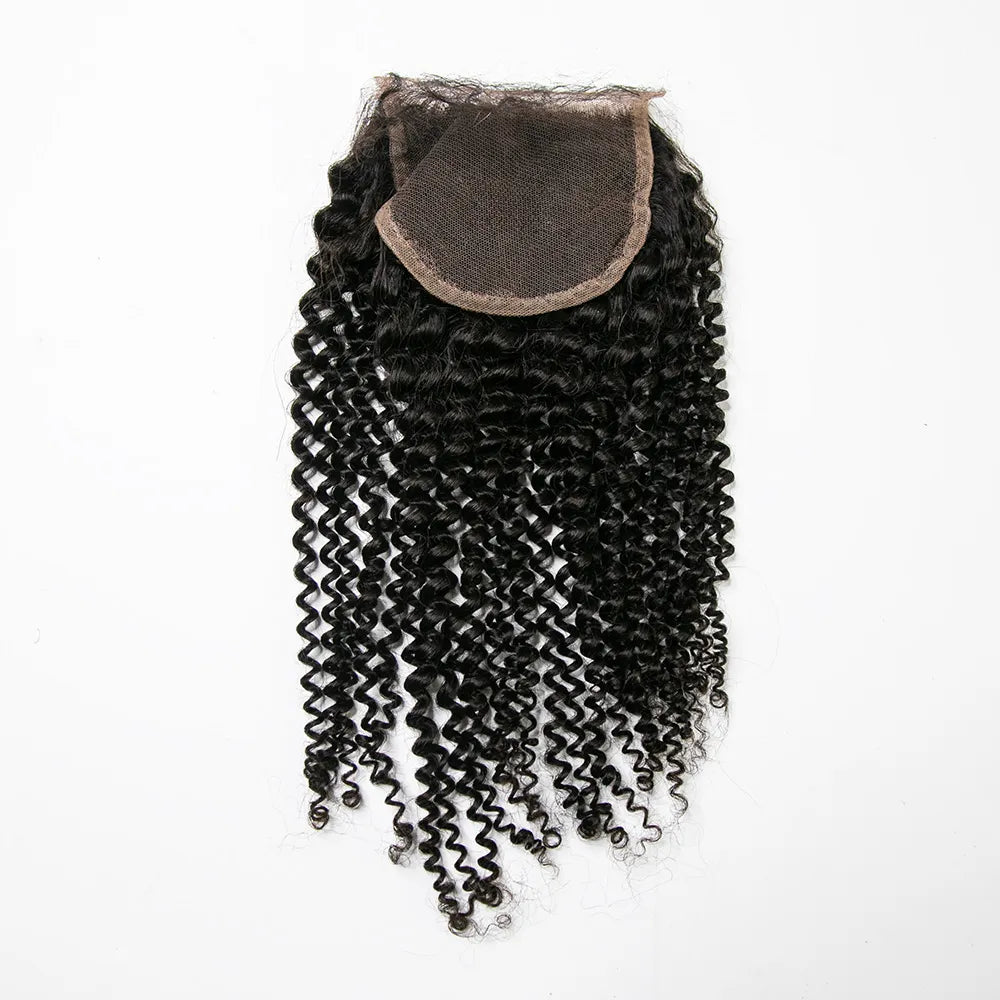 kinky curly 4x4 lace closure