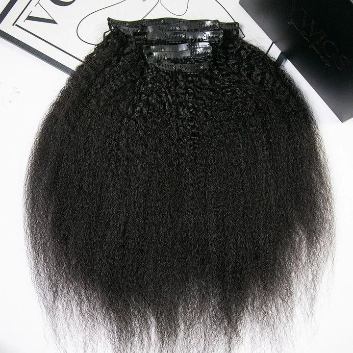 Kinky Straight Clip In Extensions