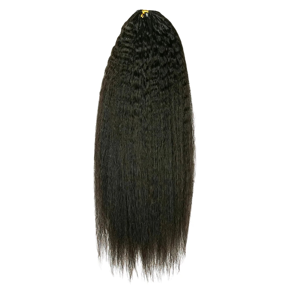 Kinky Straight Human Crochet Hair
