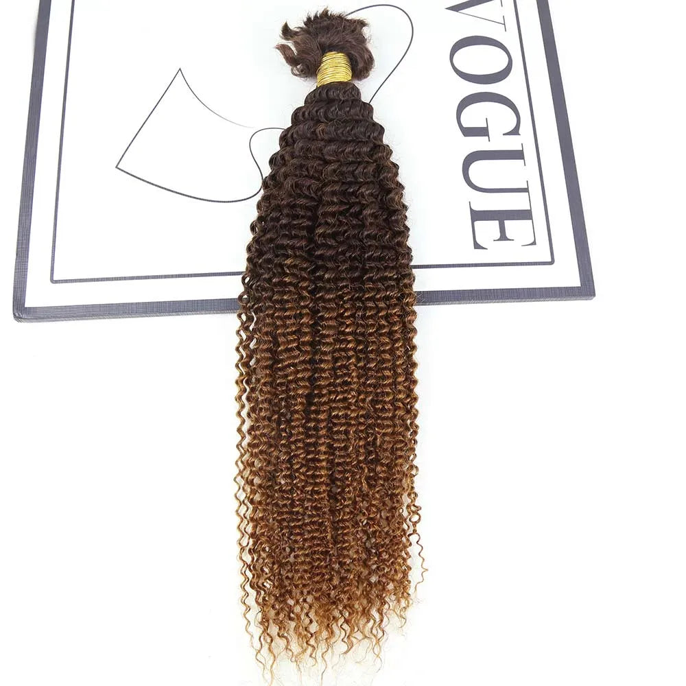 T2/30 Ombre Afro Kinky Bulk Human Hair Extensions