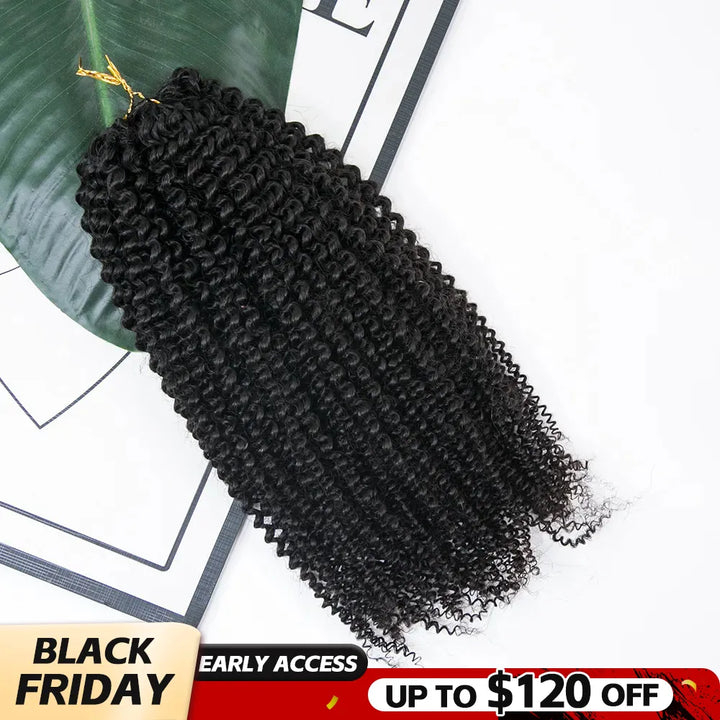 kinky curly human crochet hair black friday sale