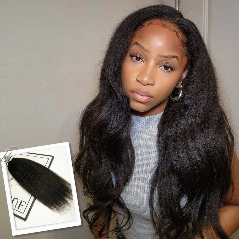 kinky straight human crochet hair for women
