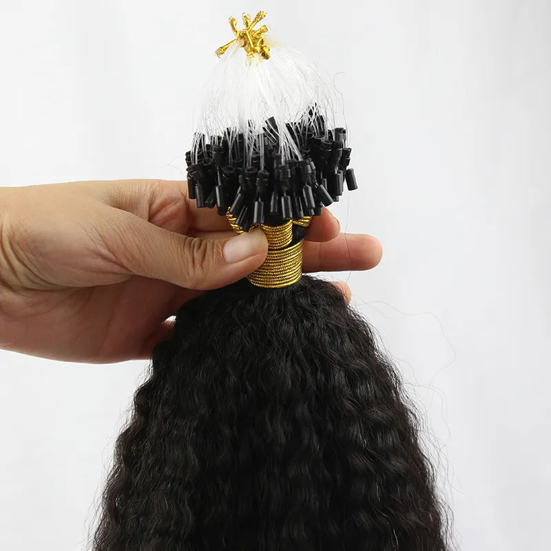 kinky straight microlink hair