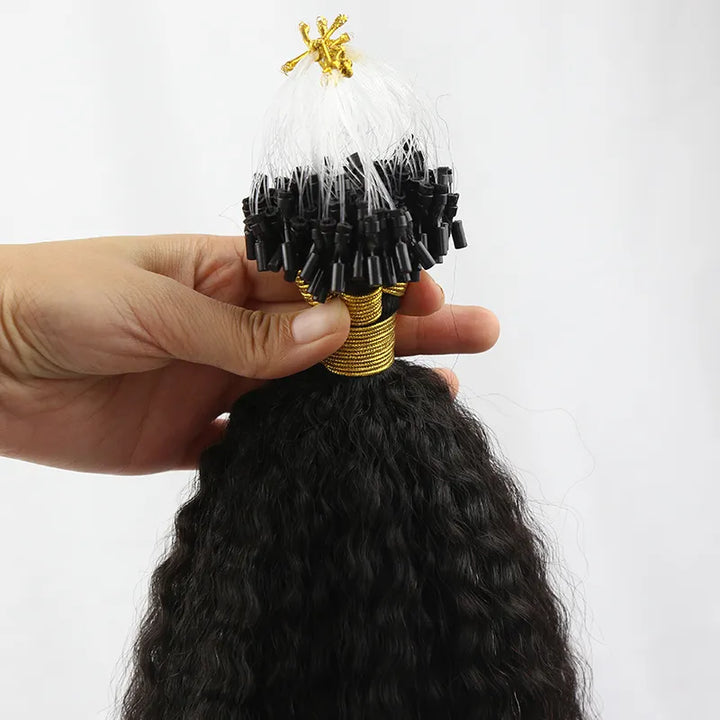 kinky straight microlink hair