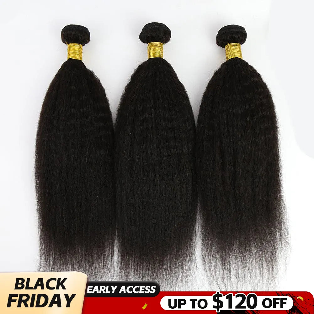 kinky straight weft bundles black friday sale