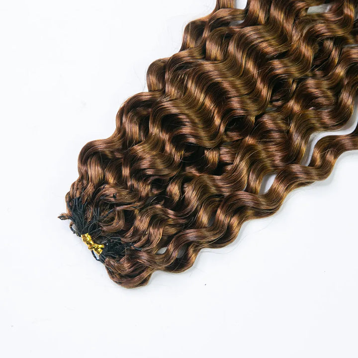 light brown water wave crochet hair