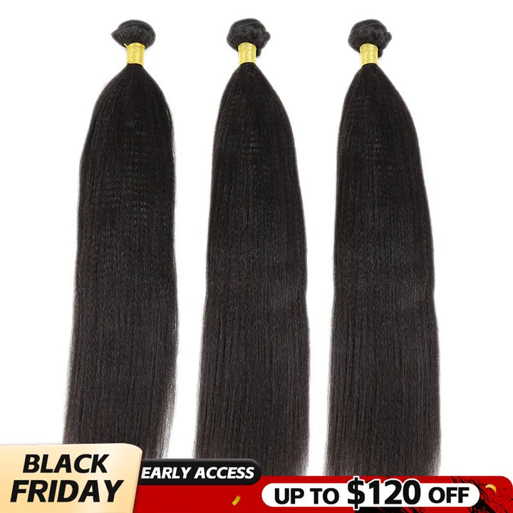 light yaki weft bundles black friday sale