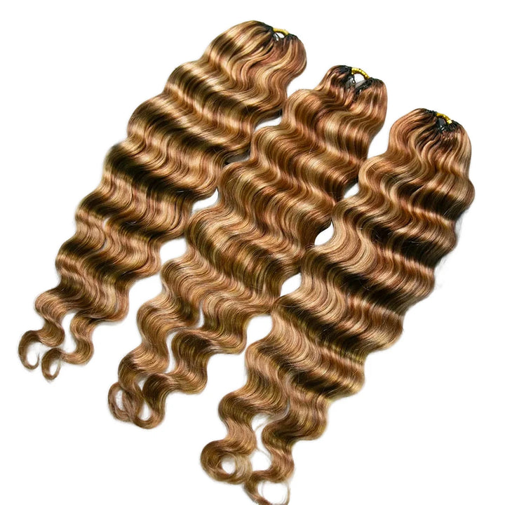 #27/30/613 Mix Color Blend Loose Deep Wave Human Crochet Hair for Miracle Knots