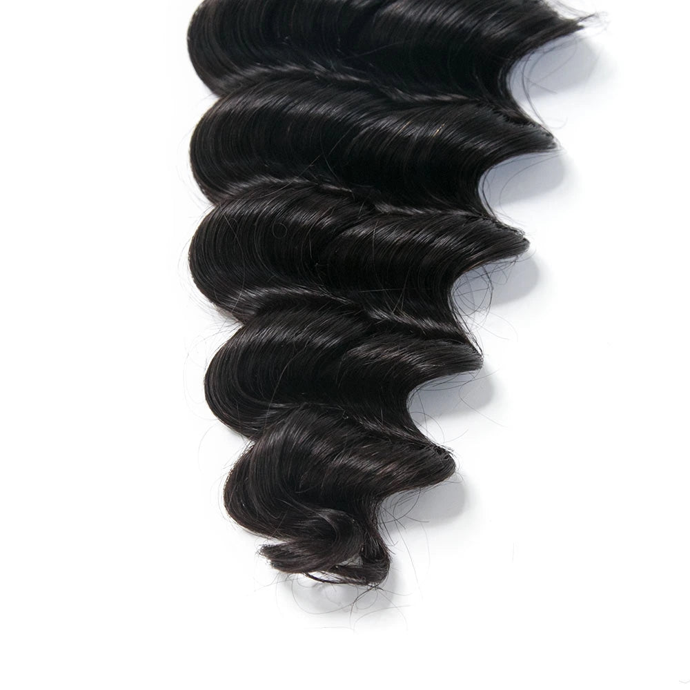 Close-up of Ywigs knotless feather crochet hair tips showing lightweight feathered ends and seamless construction