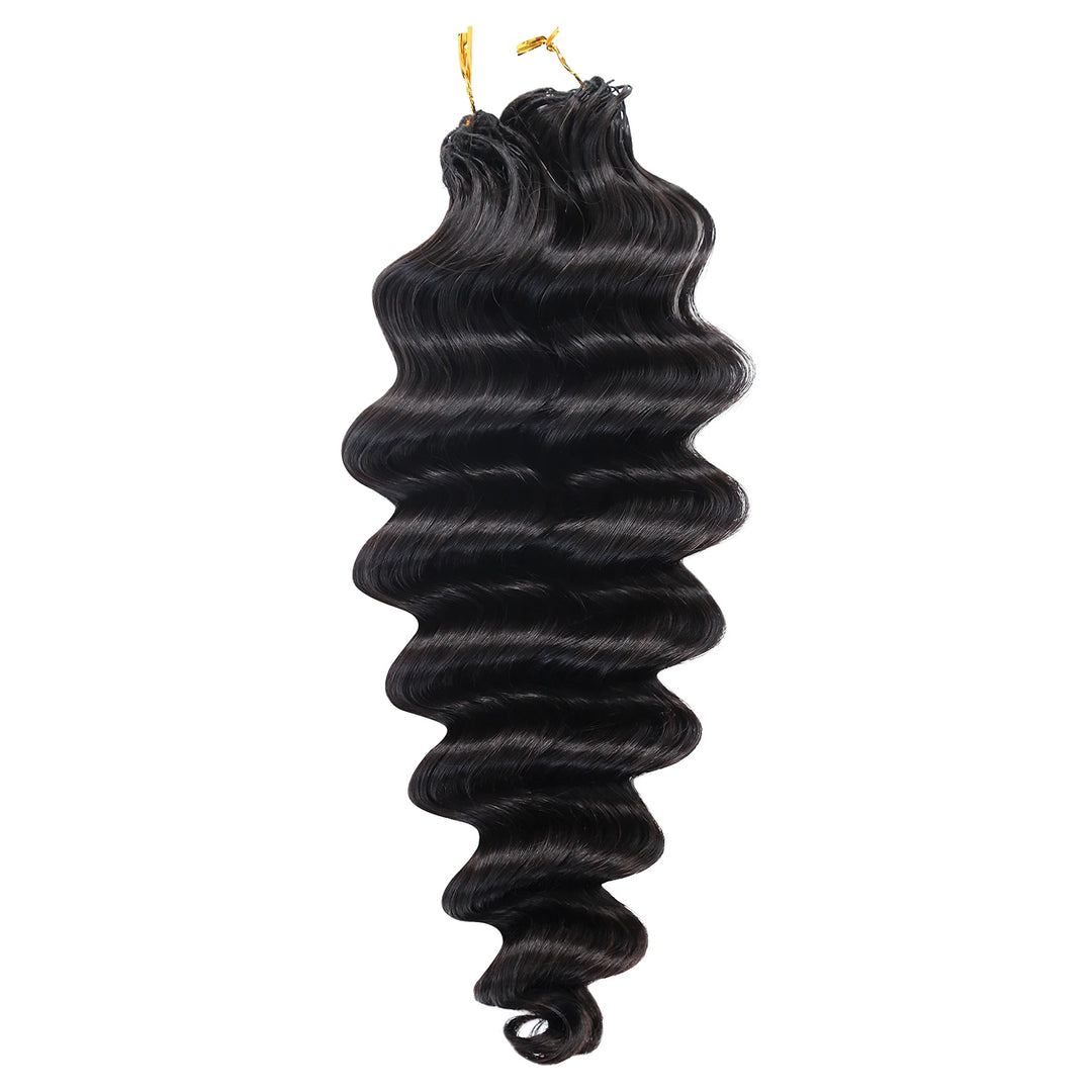 Ywigs Loose Deep Wave Human Crochet Hair for Miracle Knots front view