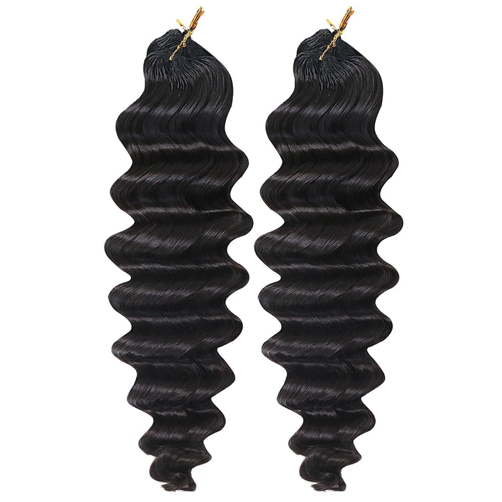 Ywigs Loose Deep Wave Human Crochet Hair for Miracle Knots front view