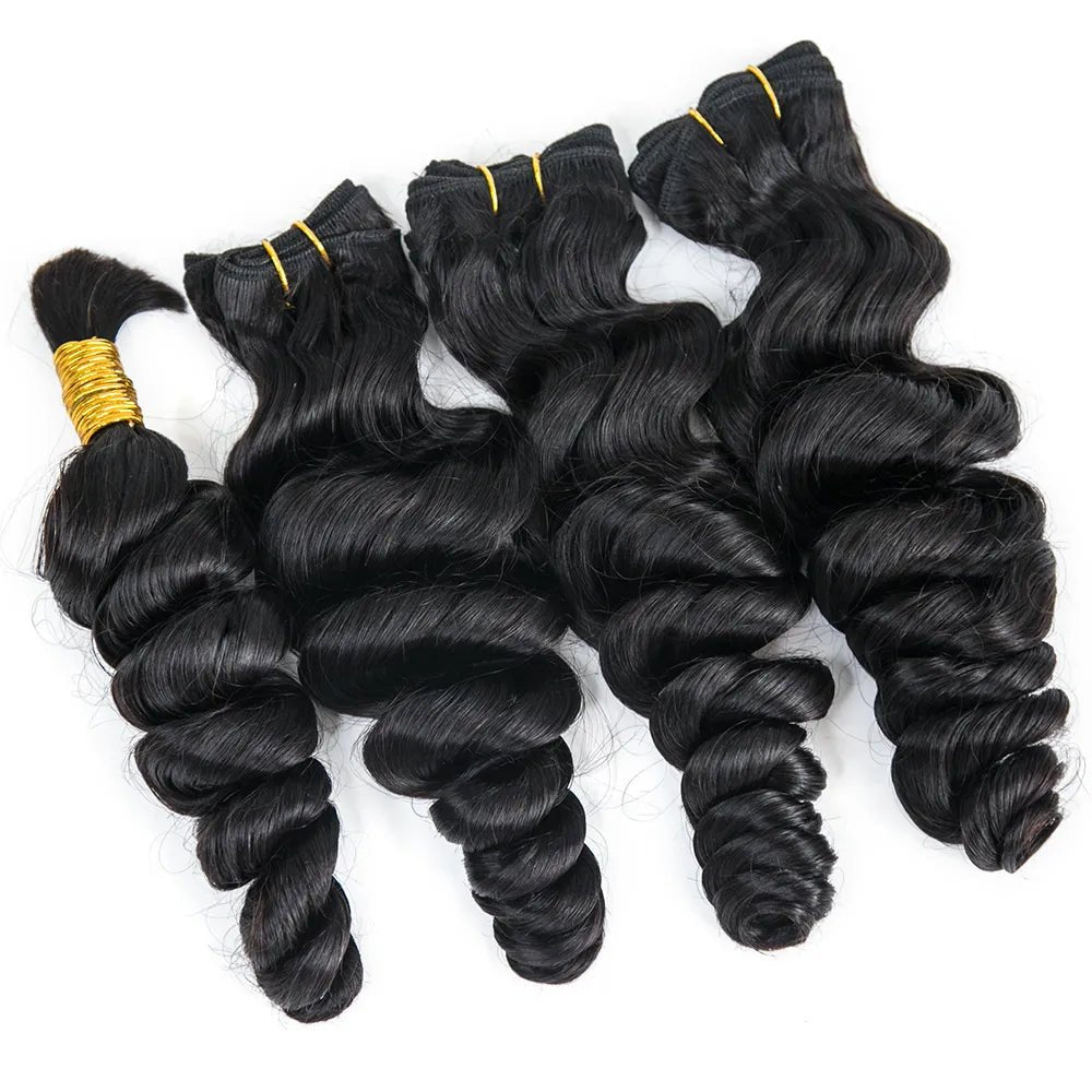 Half Braids Half Sew Deal Loose Wave