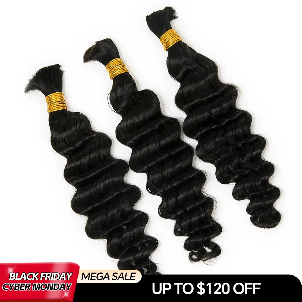 loose deep wave bulk hair cyber monday sale