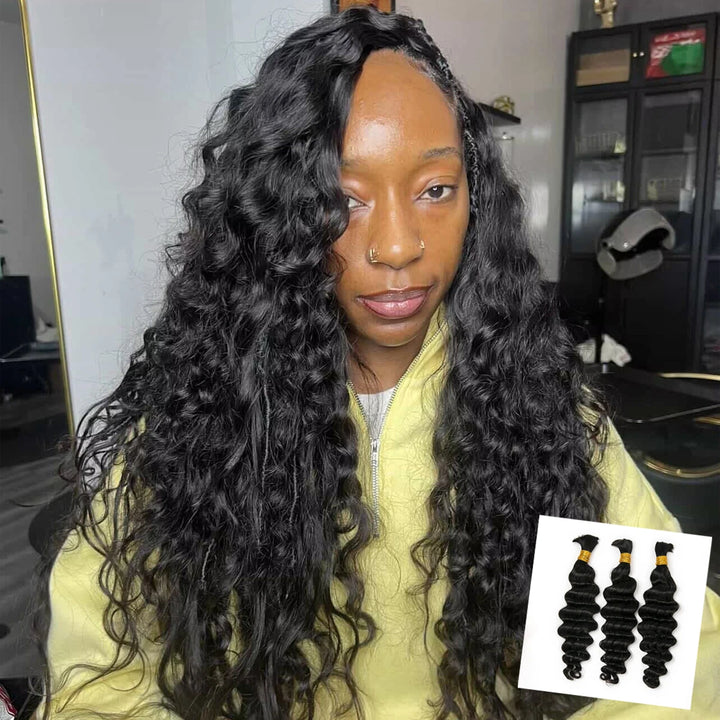 bulk braiding hair loose deep wave for boho braids styles