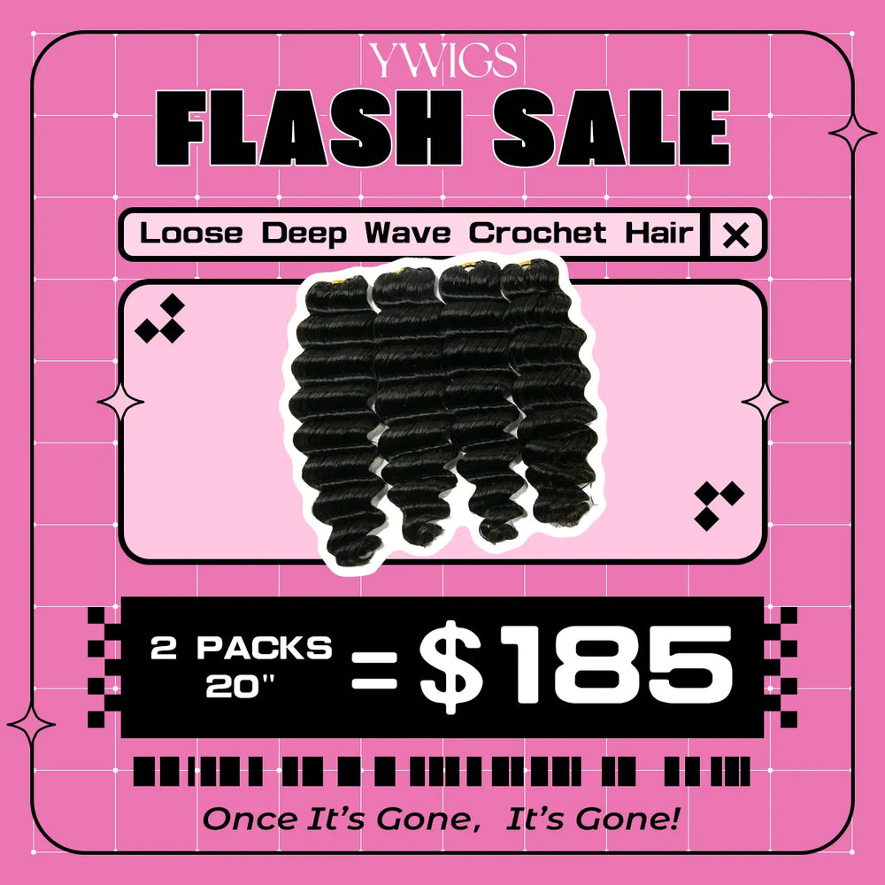 loose deep wave crochet hair flash sale