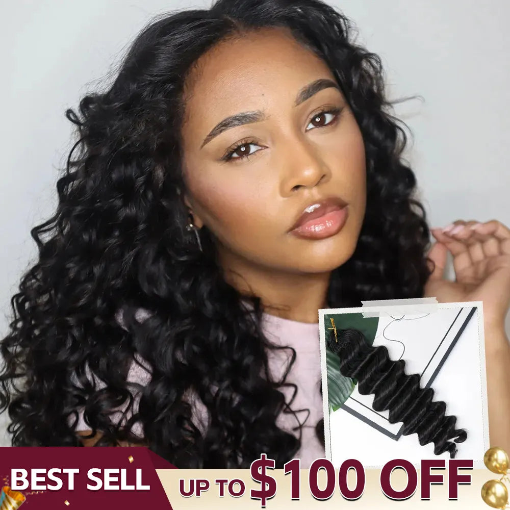 loose deep wave crochet human hair up to 100 off