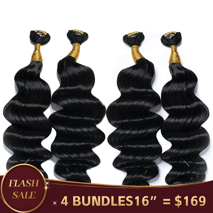 loose deep wave feed-in braiding hair for sale