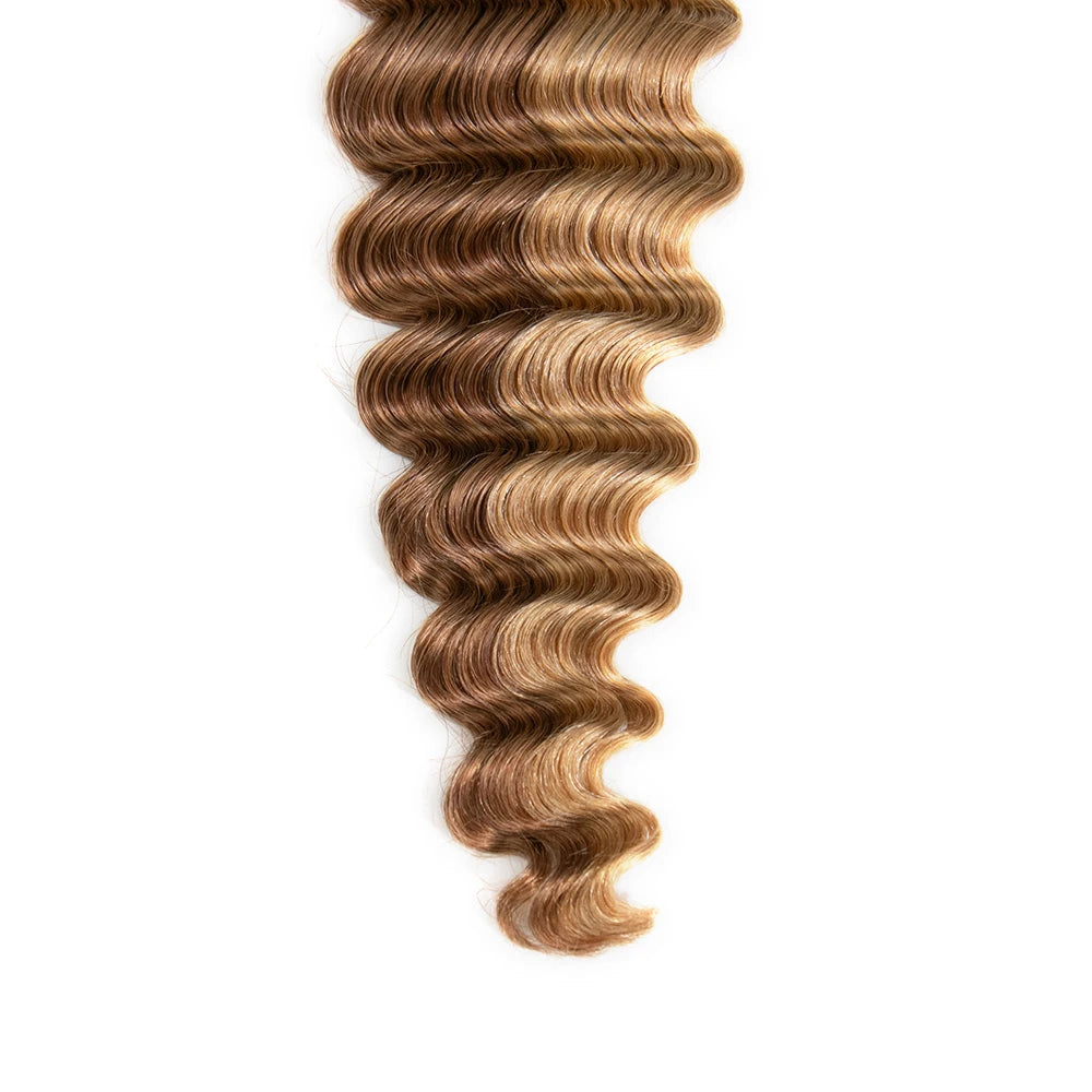 loose deep wave human crochet hair 27/30 mix color for holidays