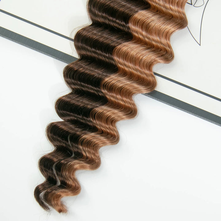 loose deep wave human crochet hair mix color 4/30
