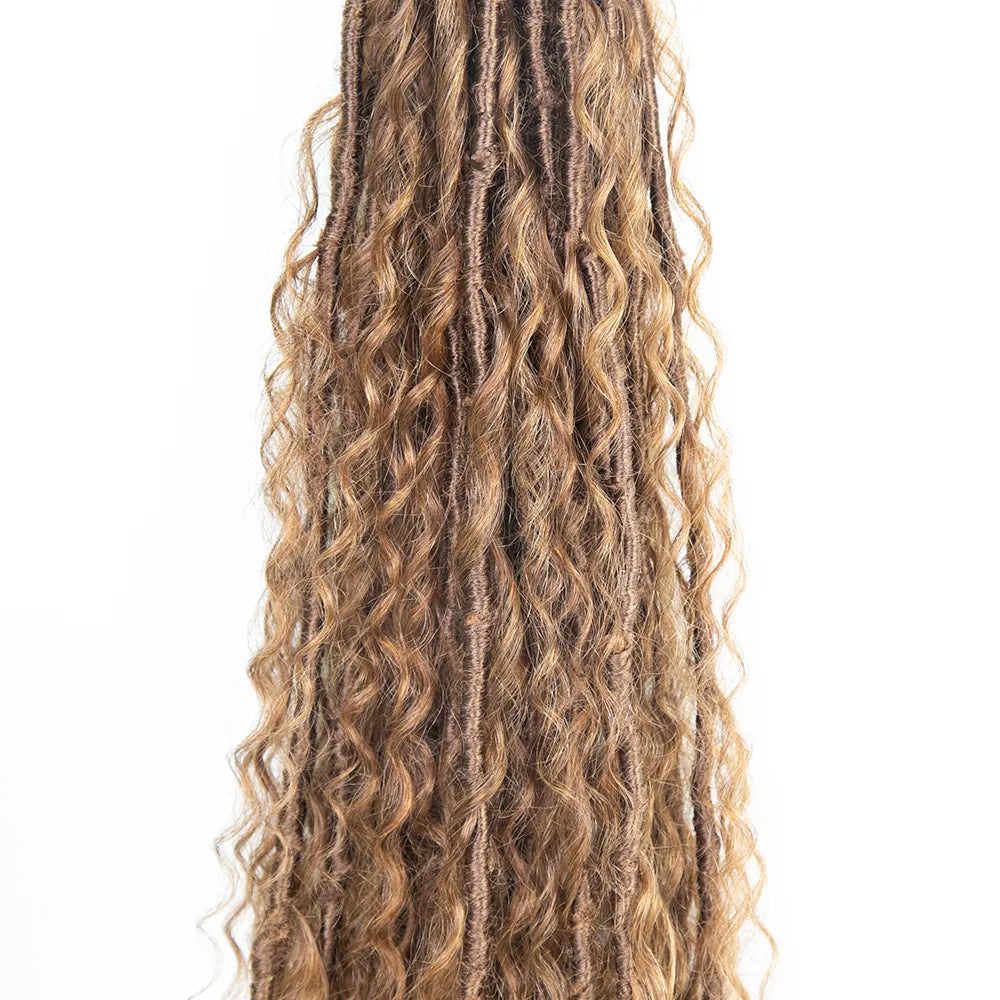 Medium Brown Crochet Soft Locs