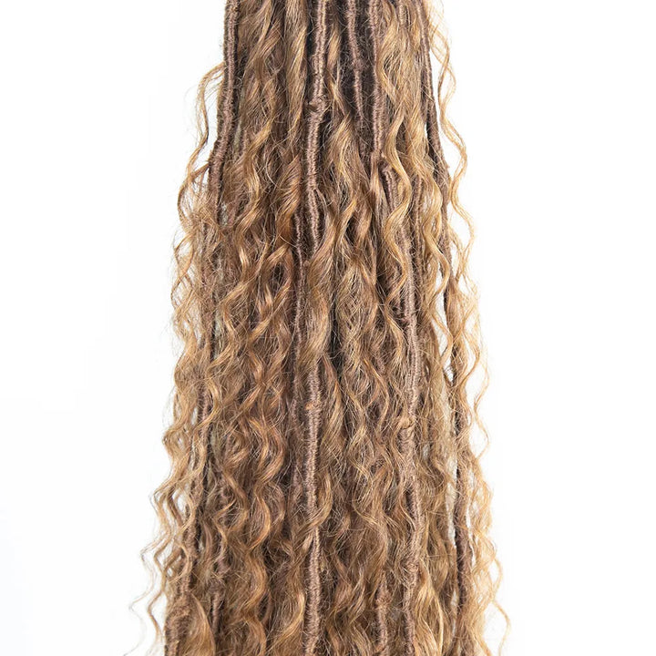 Medium Brown Crochet Soft Locs