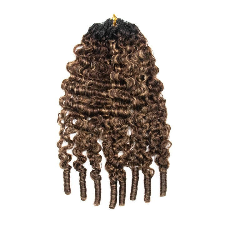 #T1B/4 /613 Mix Blend Burmese Curly Human Crochet Hair