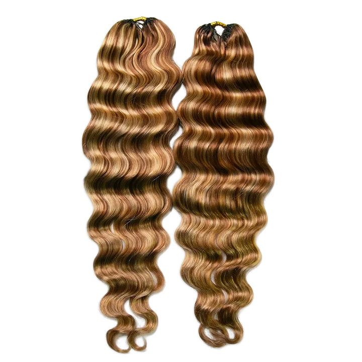 #27/30/613 Mix Color Blend Loose Deep Wave Human Crochet Hair for Miracle Knots
