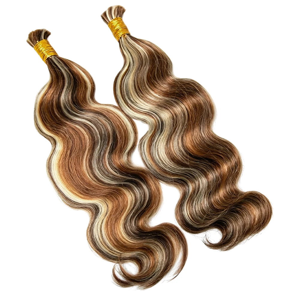 Mix Color Blend Body Wave 4 30 613 Bulk Human Braiding Hair