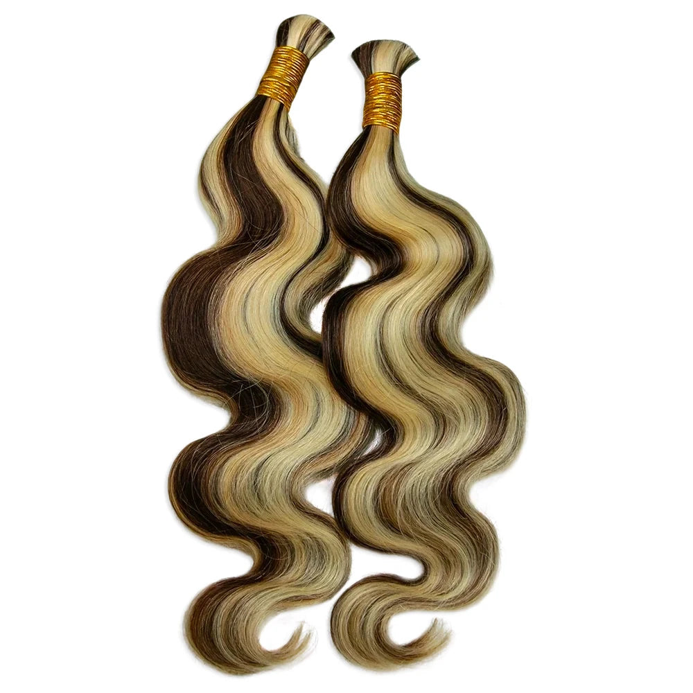 Mix Color Blend Body Wave Bulk Human Braiding Hair