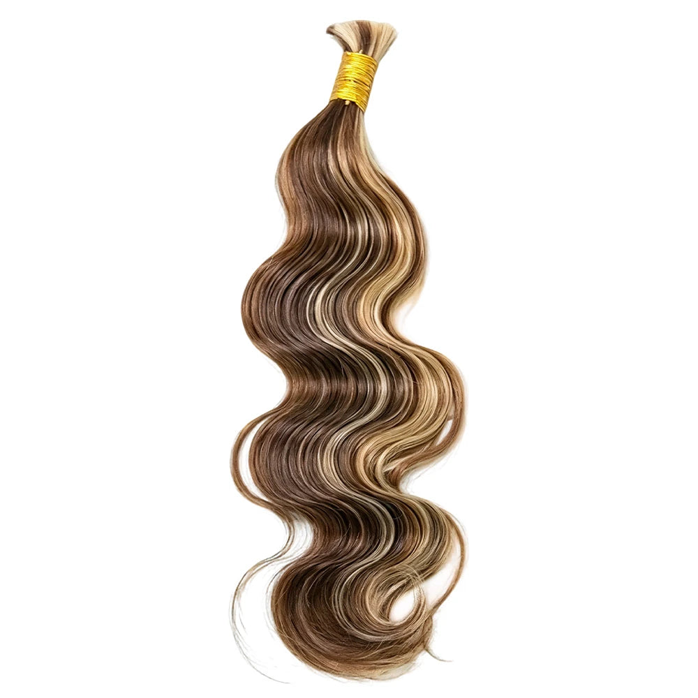 Braiding Hair for Woman Body Wave Bulk Human Mix Color