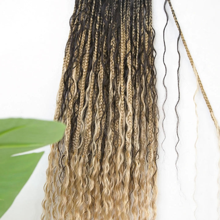mix coloed crochet braids