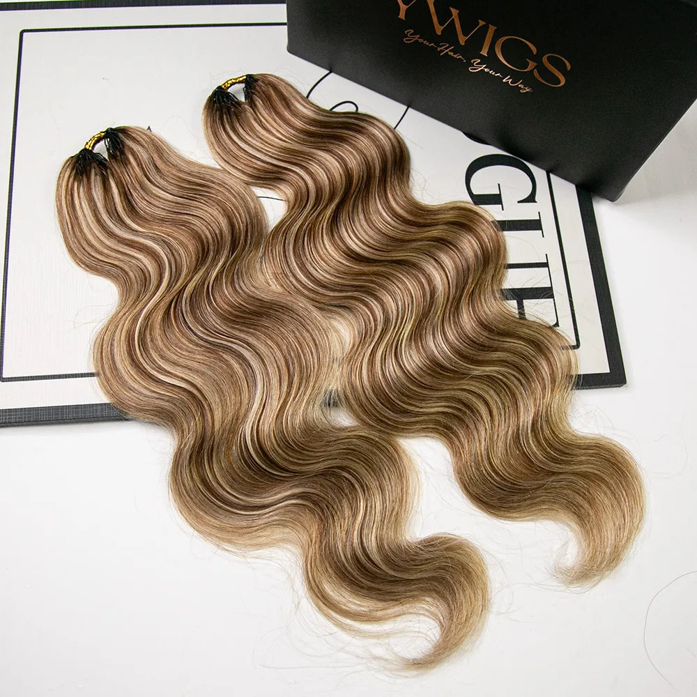 mix color #27/#30/#613 body wave human crochet hair