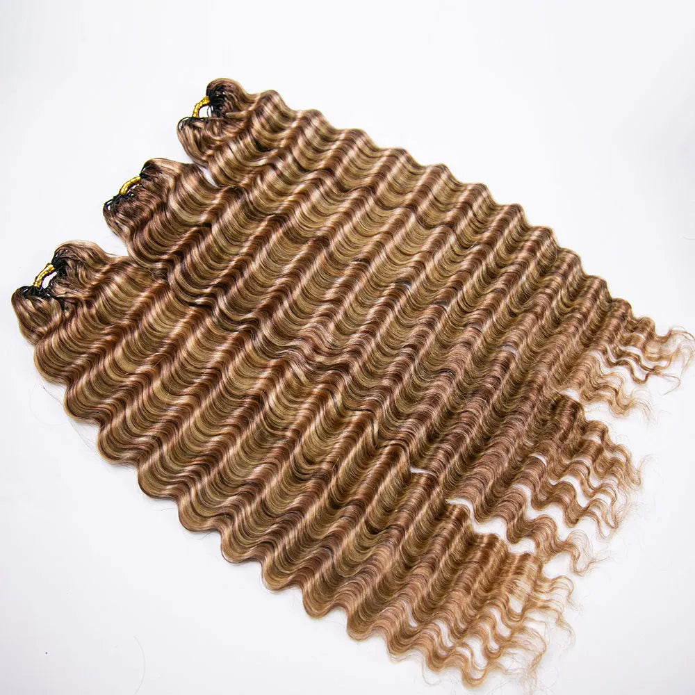 mix color #27/#30/#613 deep wave human crochet hair