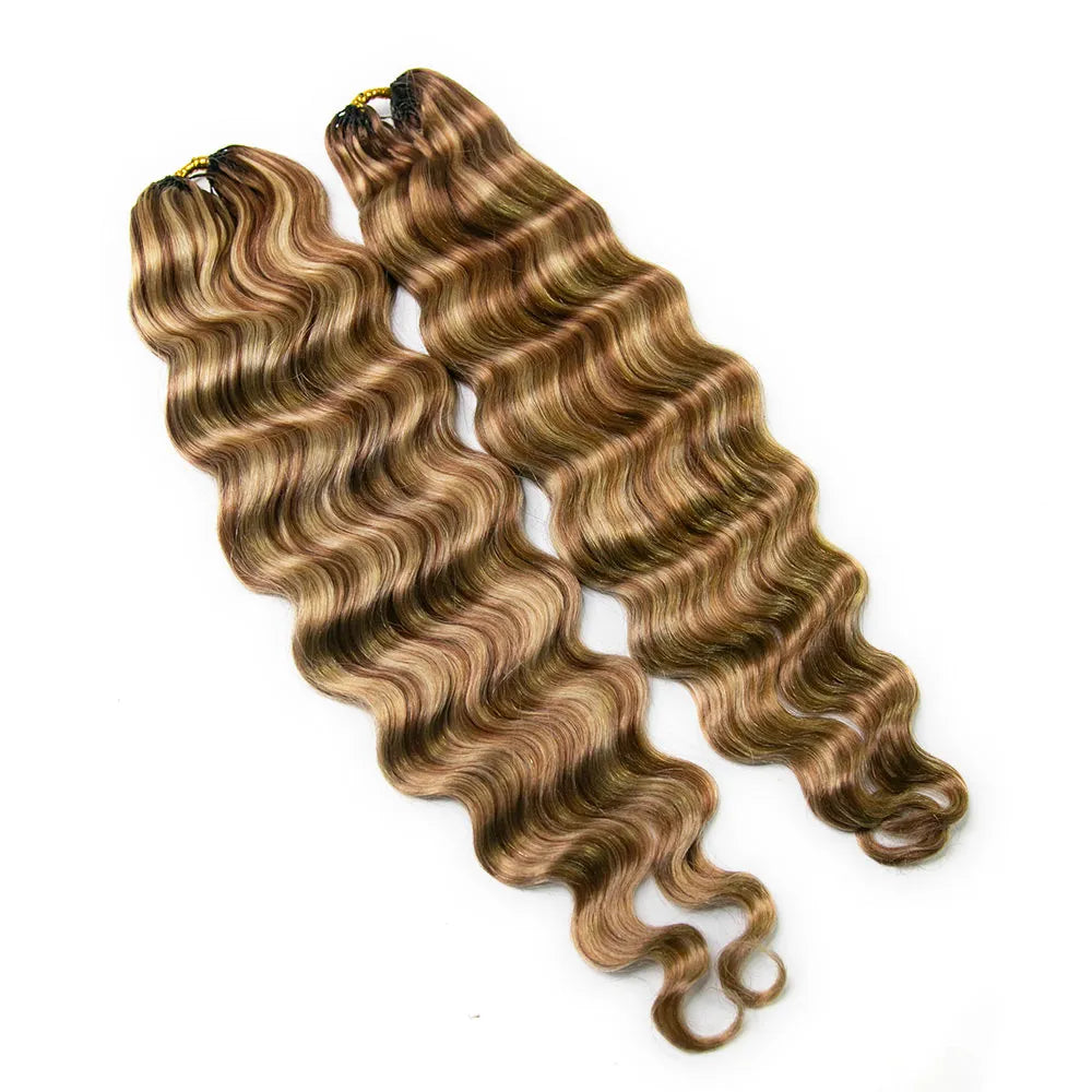 mix color loose deep wave crochet hair #27/#30/#613